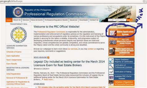 www.prc.gov.ph online registration|prc gov ph online application.